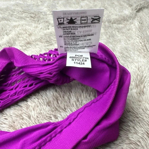 Womens Fox Racing HELLO! Bandeau Purple Top Size XS/S New - Picture 10 of 13